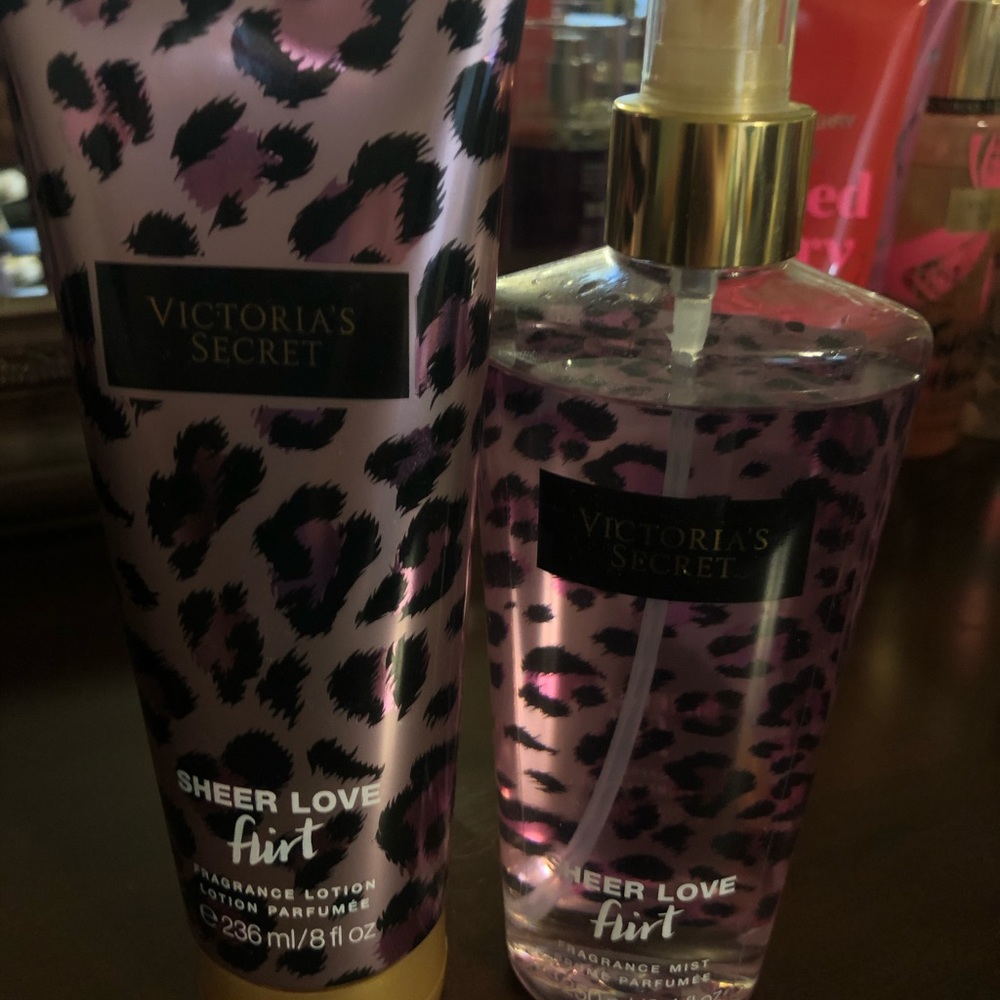 Victoria’s Secret fragrance mist and body lotion